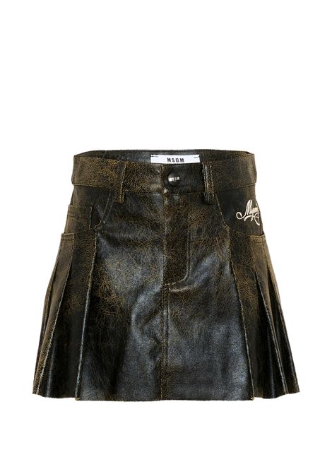 Gonna in ecopelle MSGM KIDS | F6MSJGSK112110